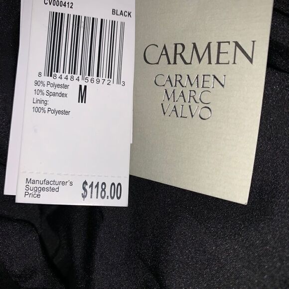 Carmen Marc Valvo Faux Leather Blazer - Picture 6 of 6